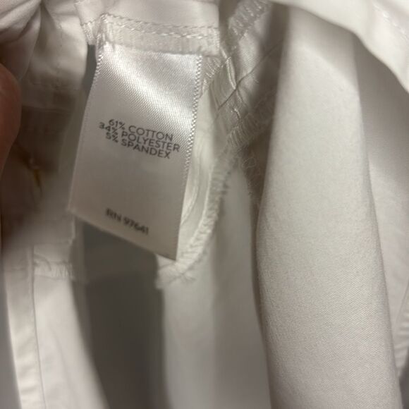 J. Jill White Long Sleeved Full Button Front Collared Tunic Size Large - Picture 12 of 14